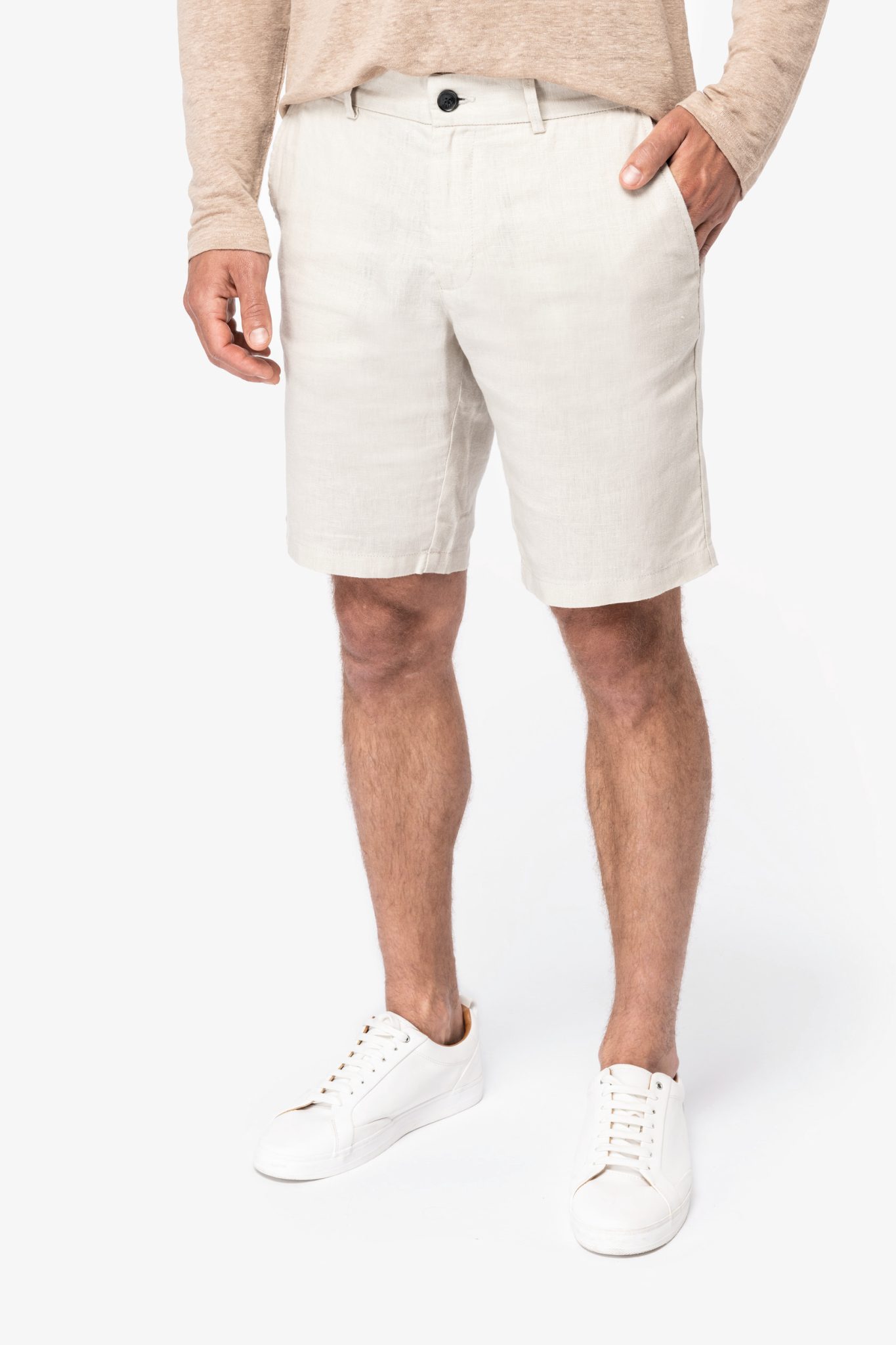 Miniature 1 pour Bermuda en lin homme