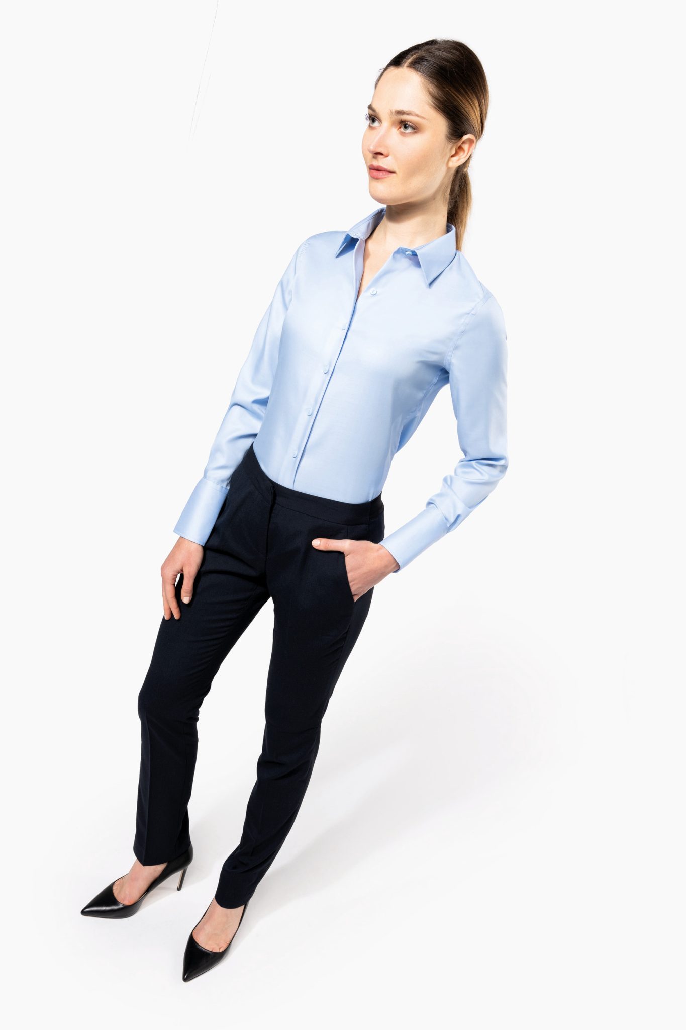 Miniature 5 pour Chemise manches longues sans repassage femme