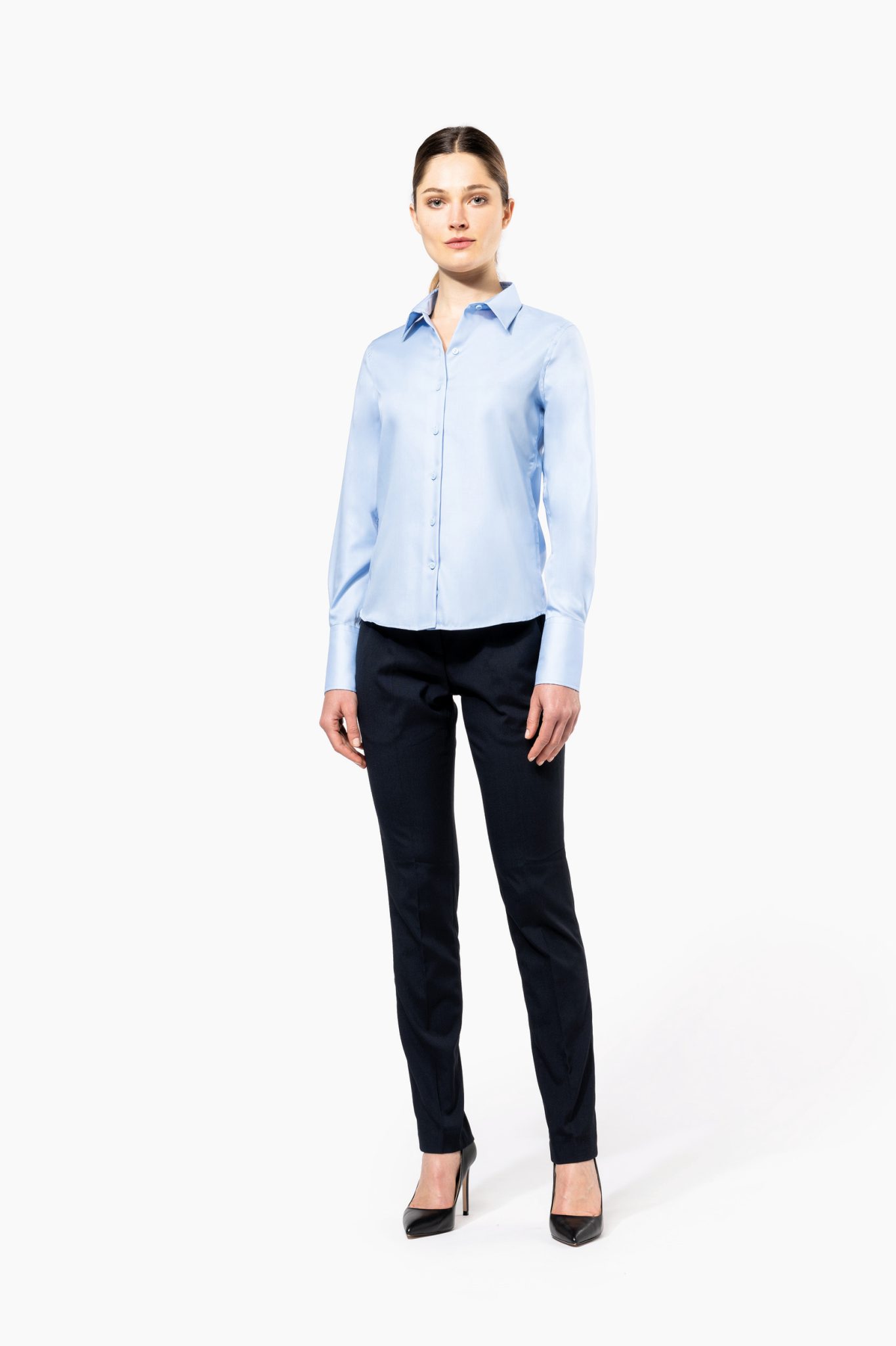 Miniature 4 pour Chemise manches longues sans repassage femme