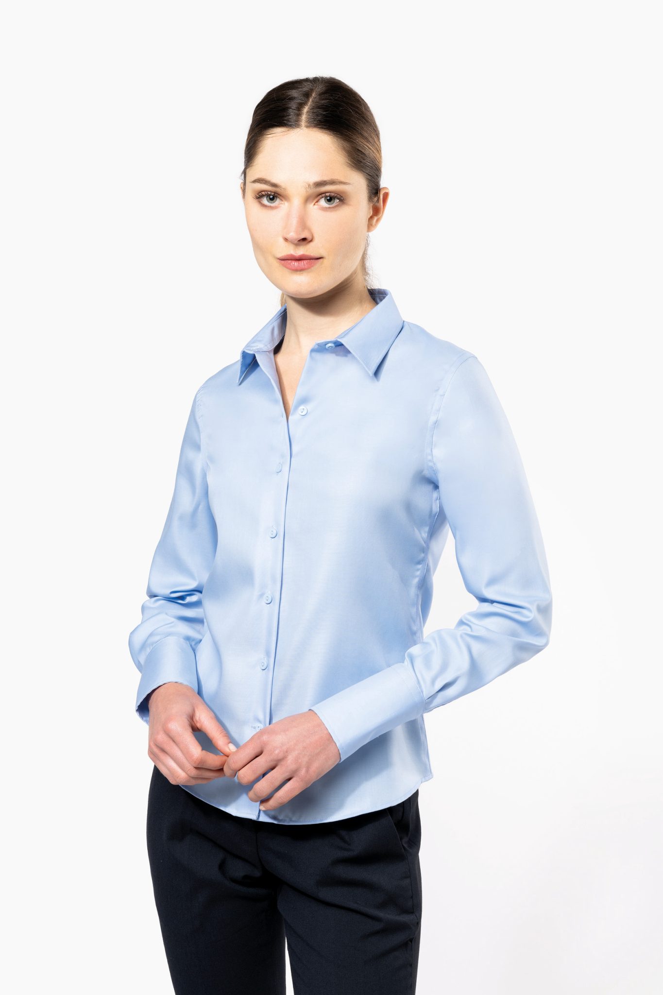 Miniature 1 pour Chemise manches longues sans repassage femme