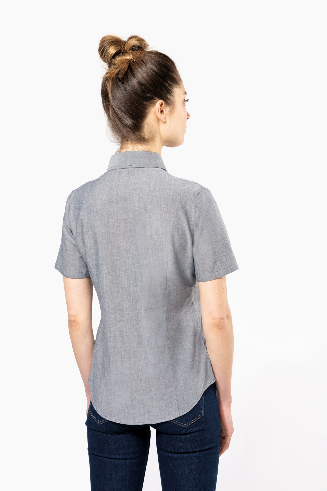 Miniature 2 pour Chemise Oxford manches courtes femme