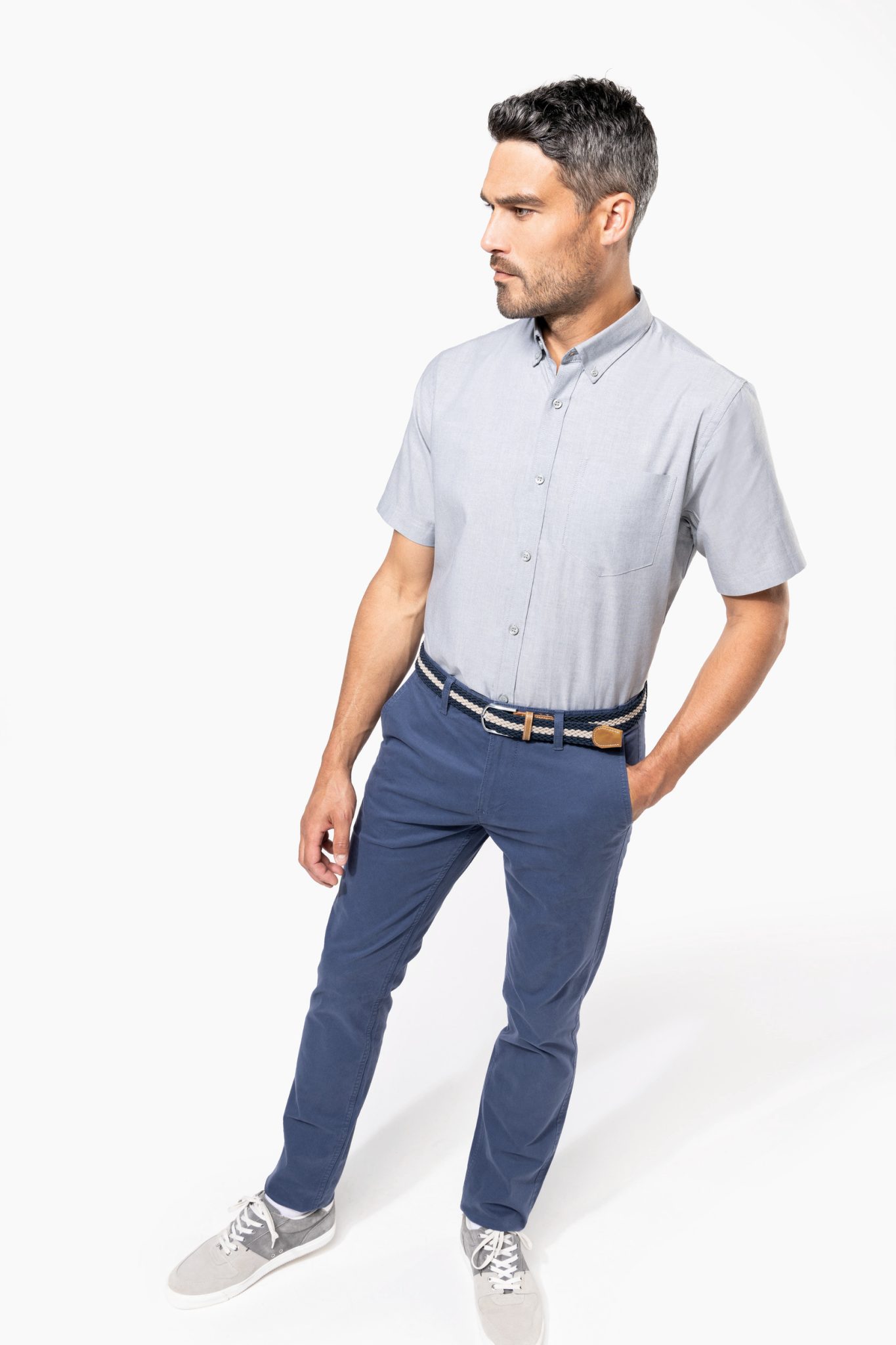 Miniature 5 pour Chemise Oxford manches courtes