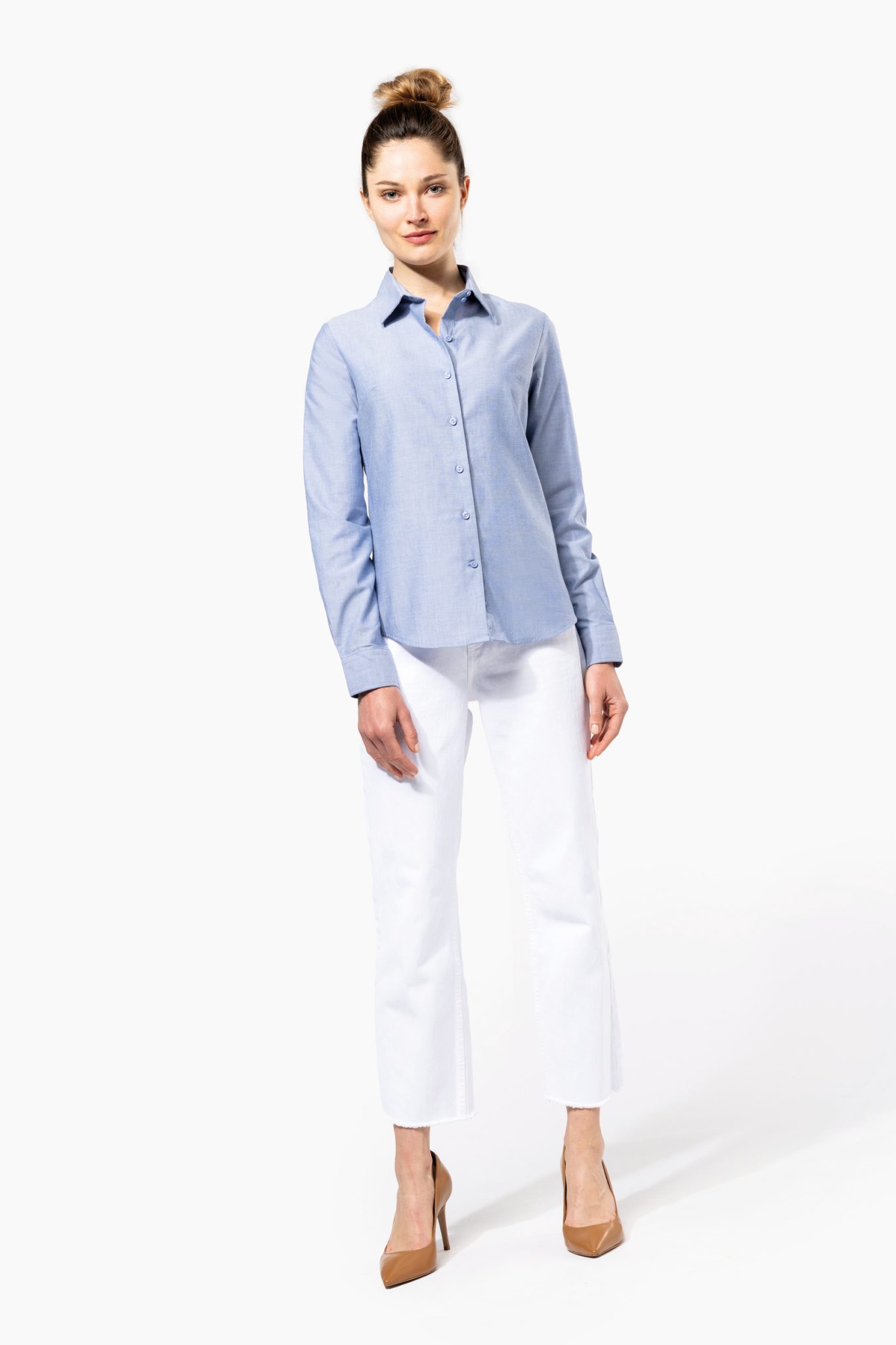 Miniature 4 pour Chemise Oxford manches longues femme