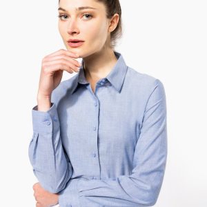 Visuel Chemise Oxford manches longues femme