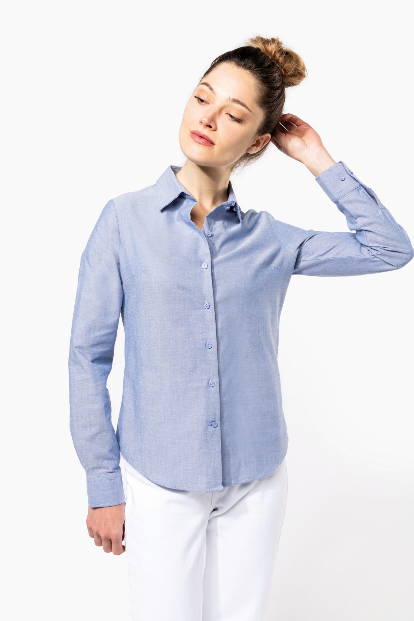 Miniature 3 pour Chemise Oxford manches longues femme