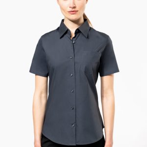 Visuel Chemise coton / élasthanne manches courtes femme