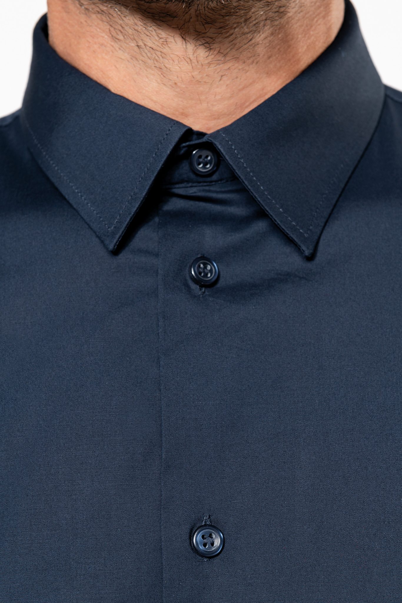 Miniature 8 pour Chemise coton / élasthanne manches courtes