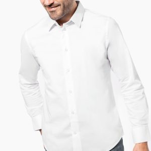 Visuel Chemise coton / élasthanne manches longues homme