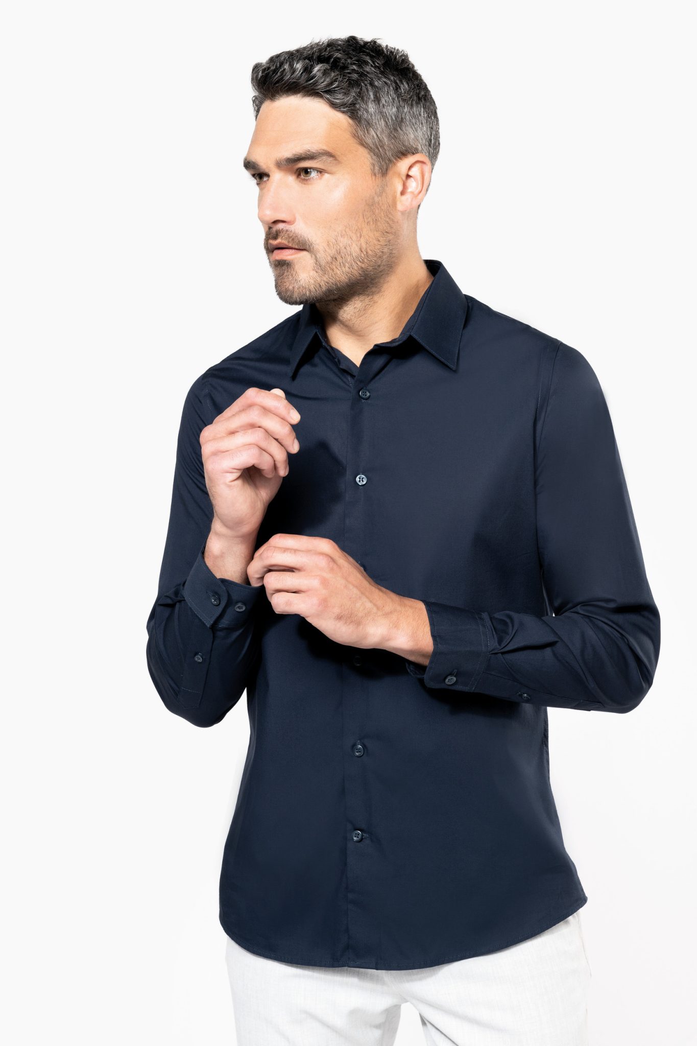 Miniature 3 pour Chemise popeline manches longues homme