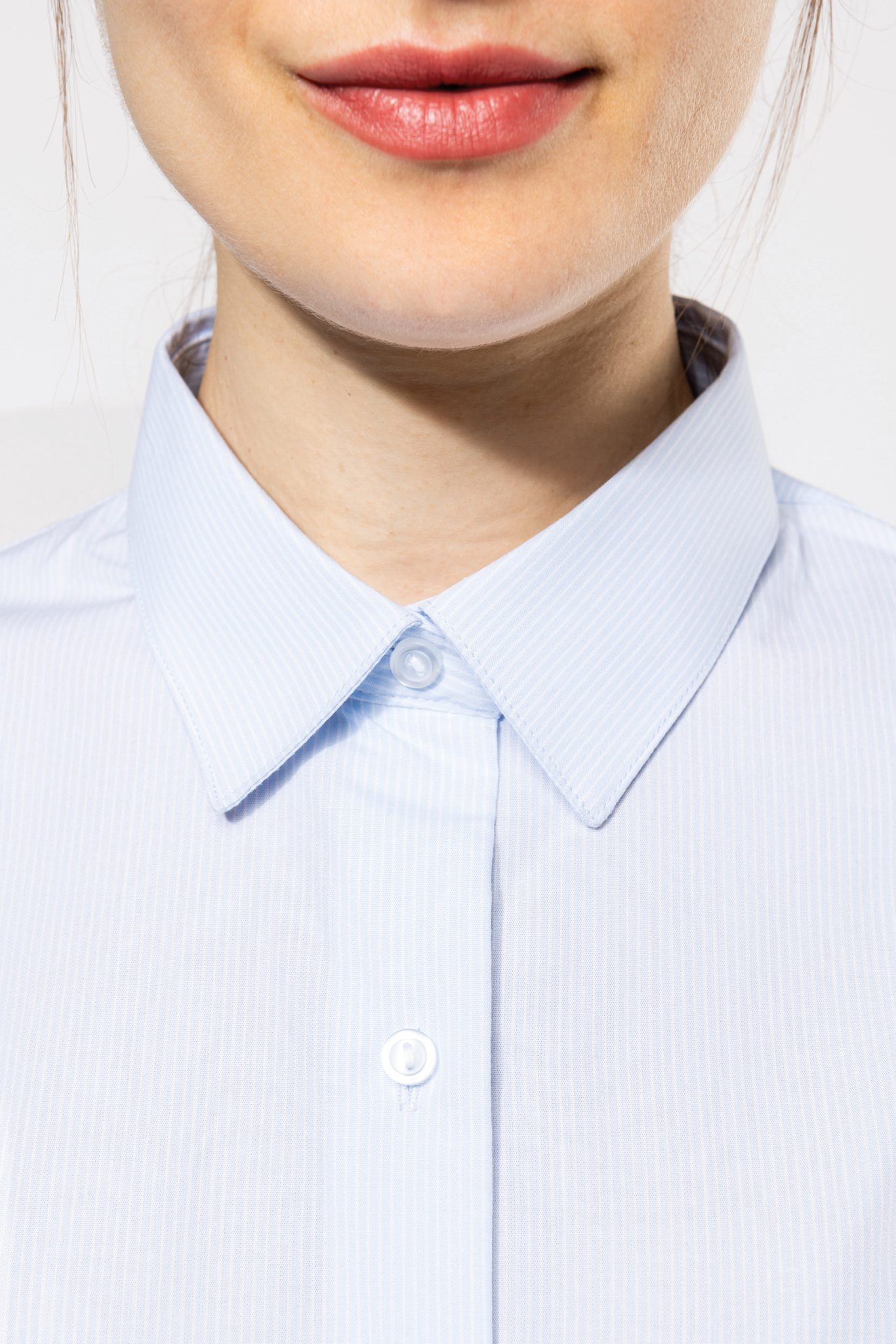 Miniature 7 pour Chemise popeline manches longues femme
