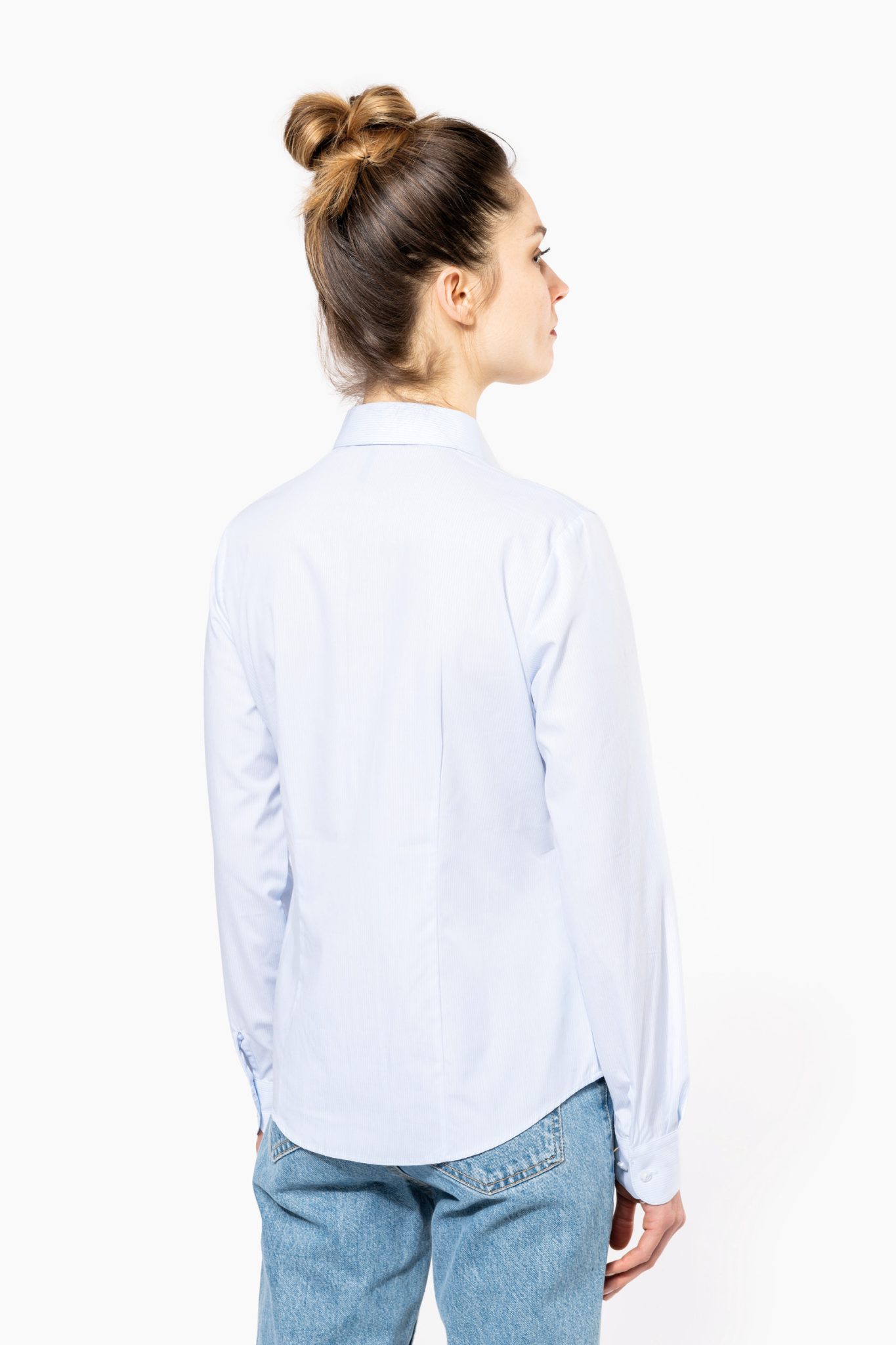 Miniature 2 pour Chemise popeline manches longues femme