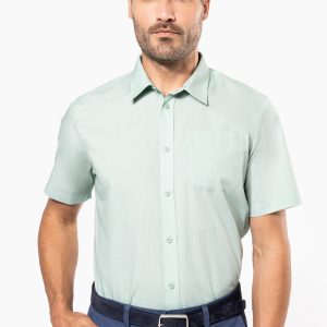 Visuel Chemise popeline polycoton manches courtes entretien facile homme