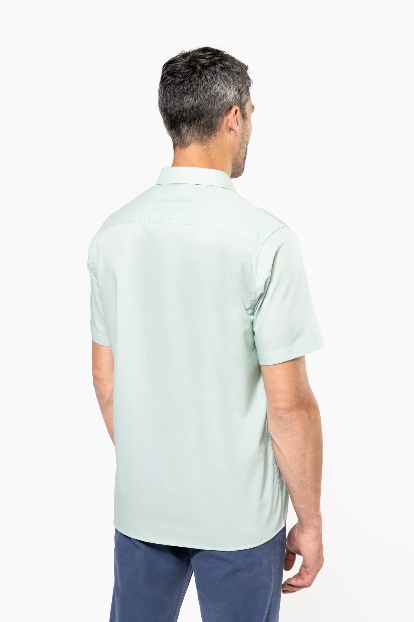 Miniature 2 pour Chemise popeline polycoton manches courtes entretien facile homme
