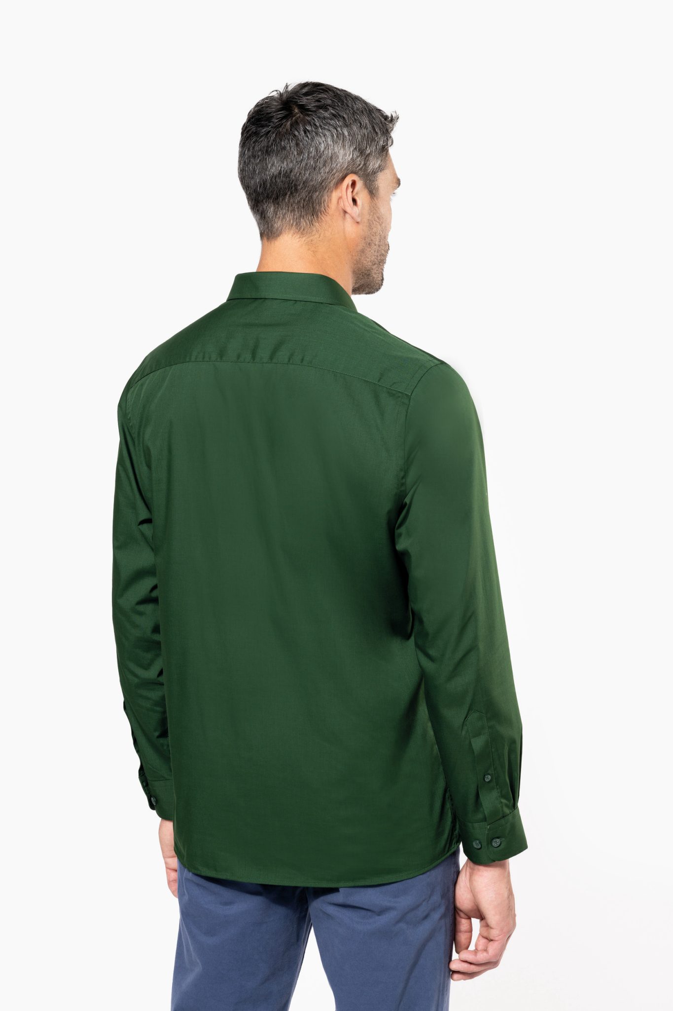 Miniature 2 pour Chemise popeline polycoton entretien facile homme