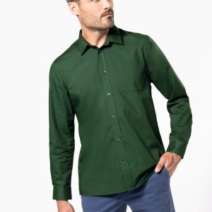 Visuel Chemise popeline polycoton entretien facile homme