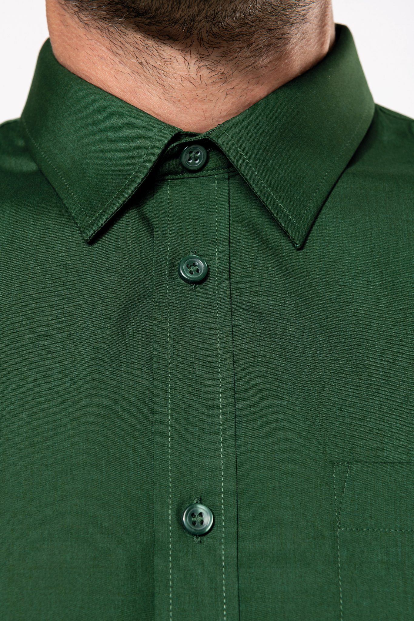 Miniature 8 pour Chemise popeline polycoton entretien facile homme