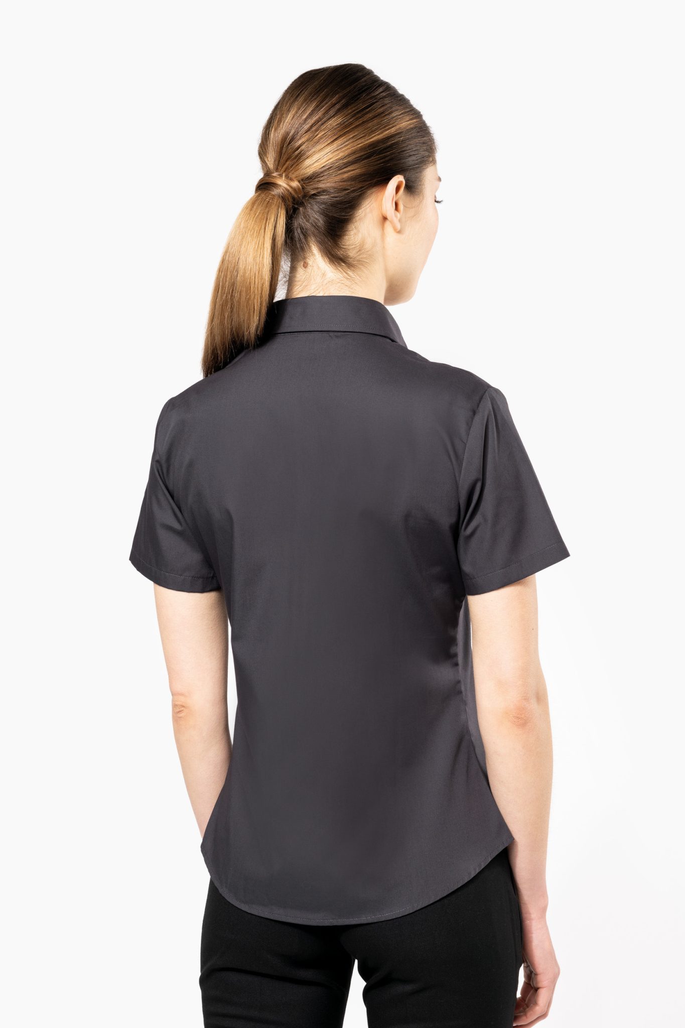 Miniature 2 pour Chemise popeline manches courtes femme
