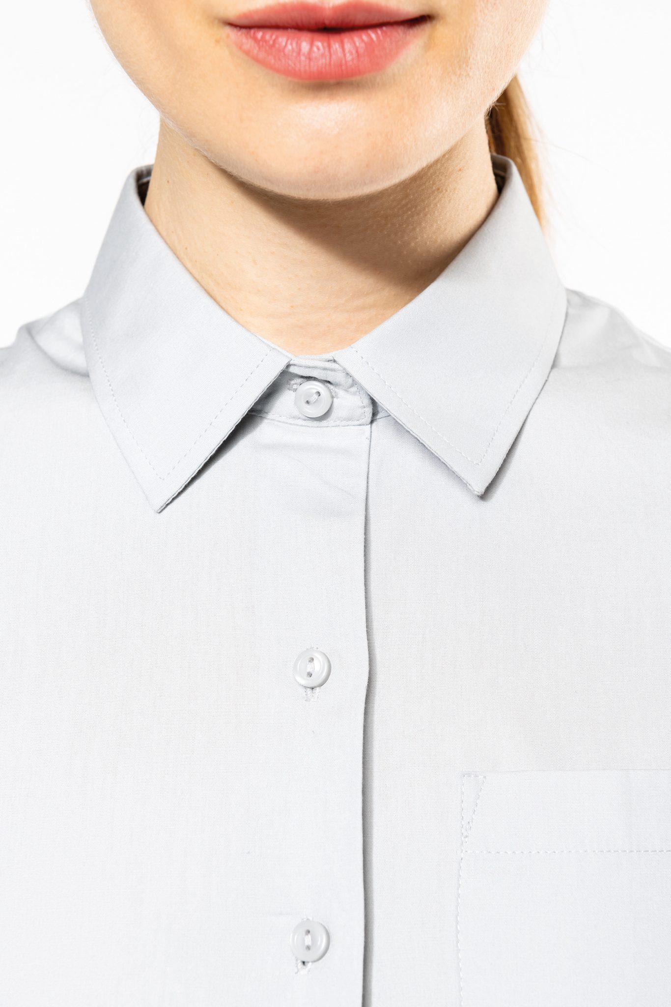 Miniature 8 pour Chemise popeline manches longues femme
