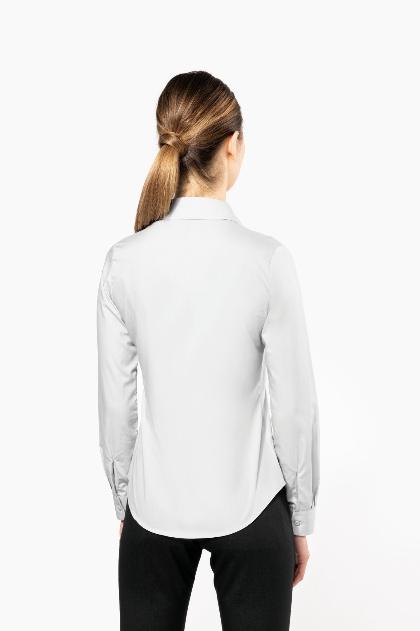 Miniature 2 pour Chemise popeline manches longues femme