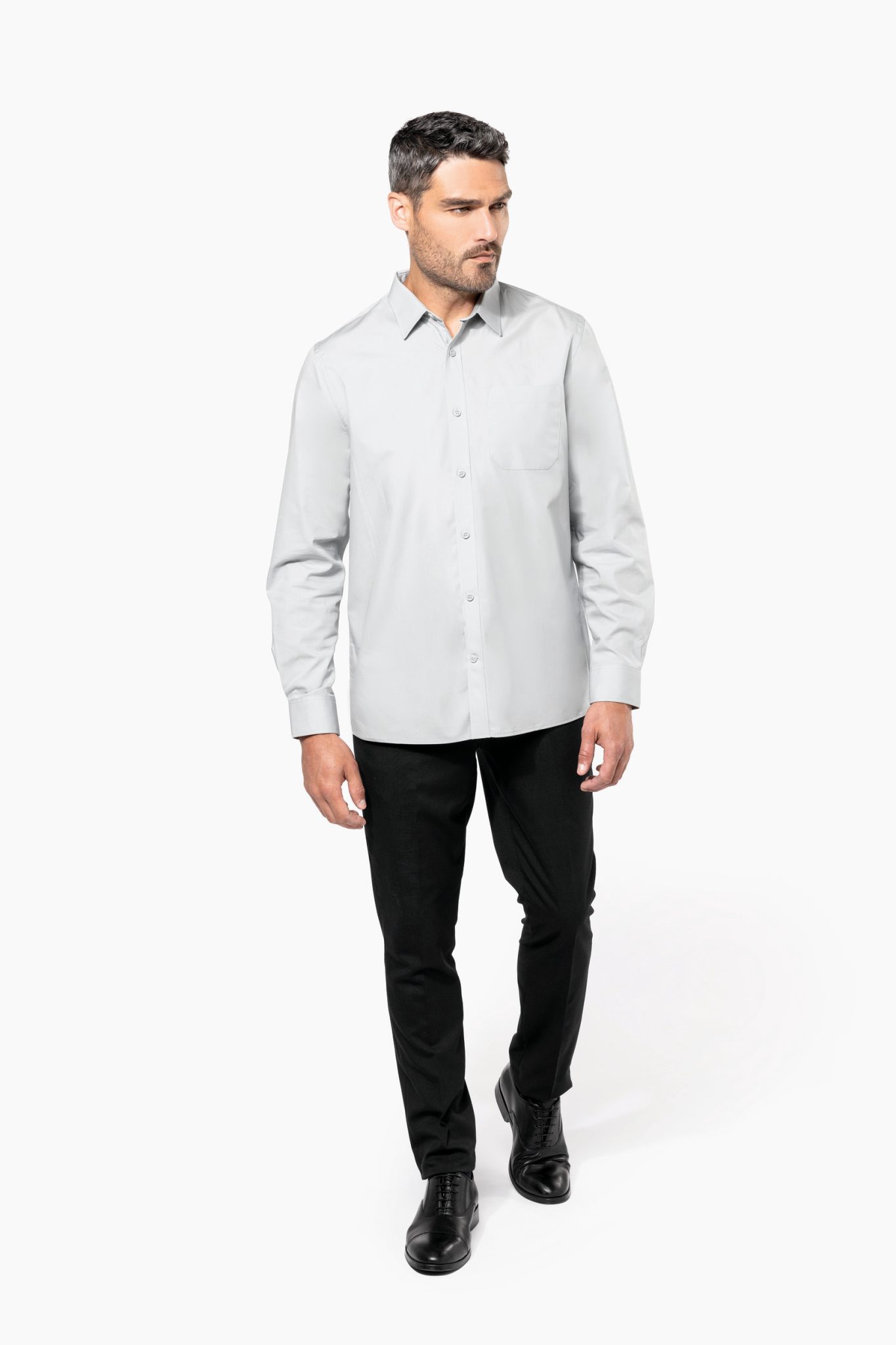 Miniature 4 pour Chemise popeline manches longues