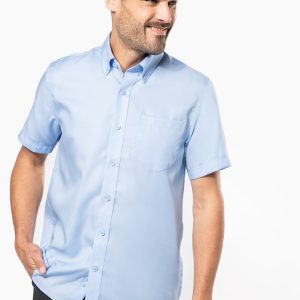 Visuel Chemise micro-sergé manches courtes sans repassage