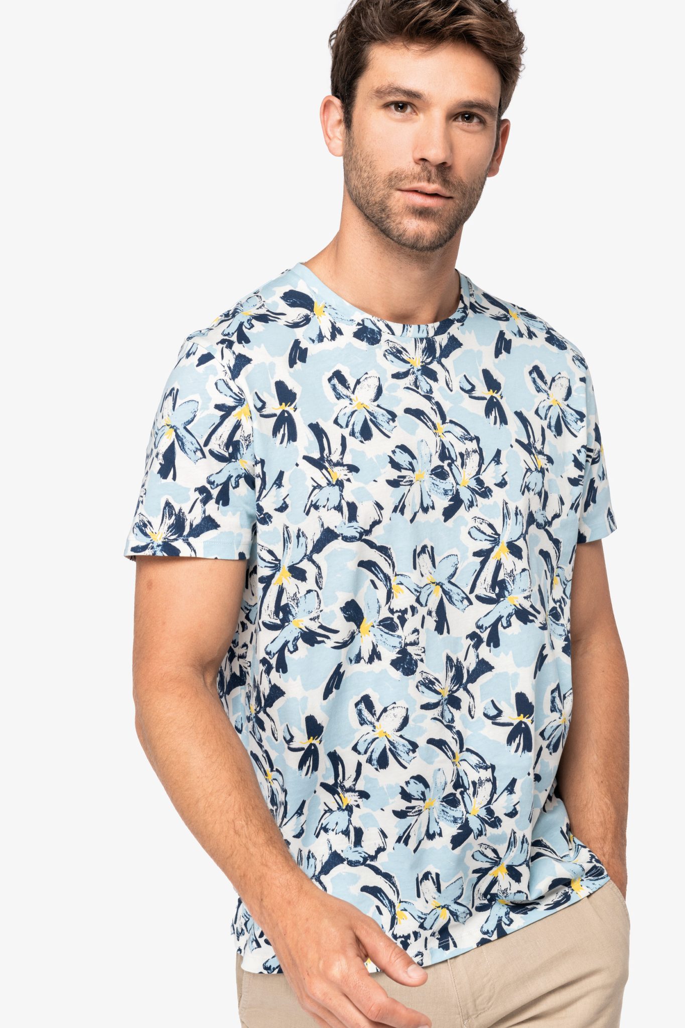 Miniature 3 pour T-shirt écoresponsable imprimé tropical homme