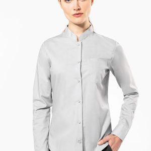 Visuel Chemise col mao manches longues femme