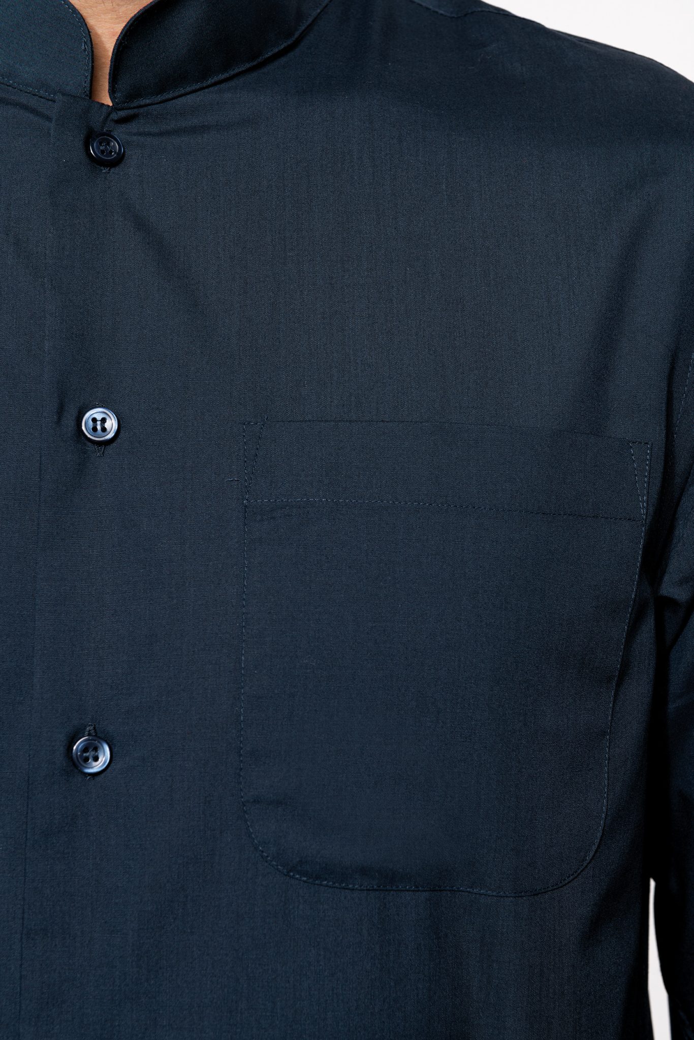 Miniature 9 pour Chemise col mao manches longues