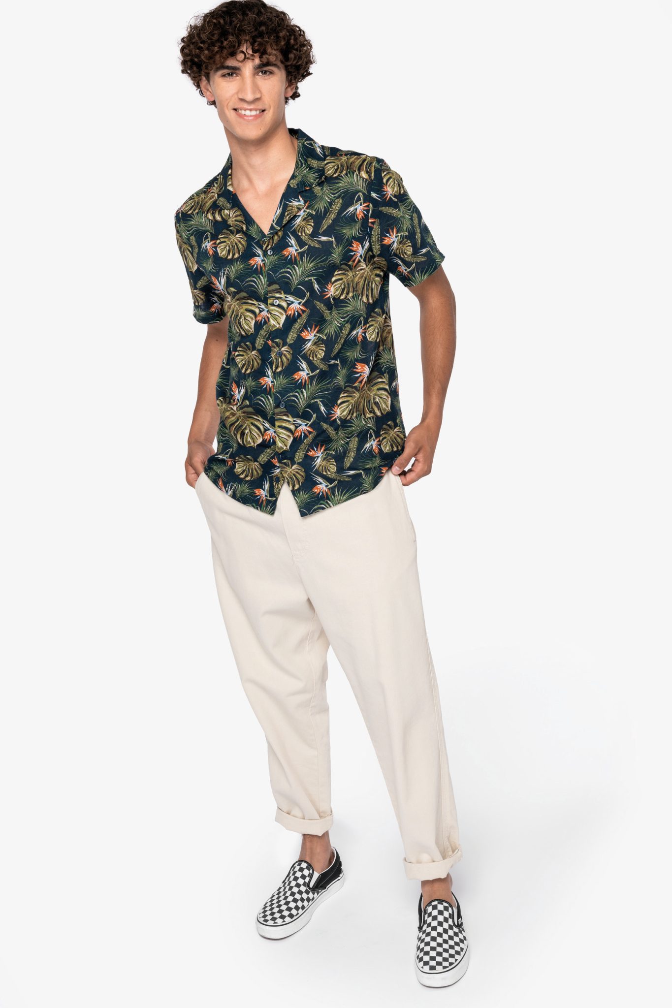 Miniature 2 pour Chemise écoresponsable imprimé hawaïen homme