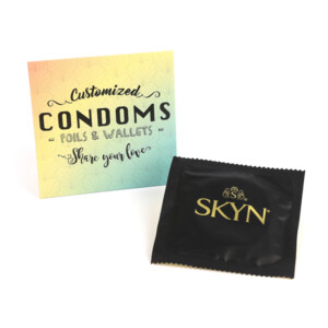Visuel Pochette préservatif Skin 64x64mm personnalisé
