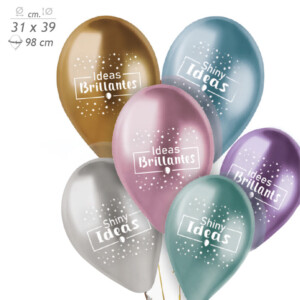 Visuel Ballons de baudruche brillant 31 cm personnalisés