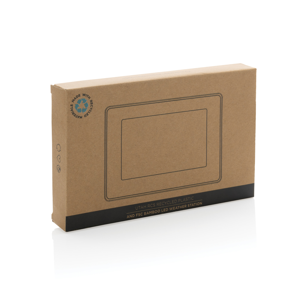 Miniature 8 pour Station météo LED en bambou FSC® et plastique RCS Utah