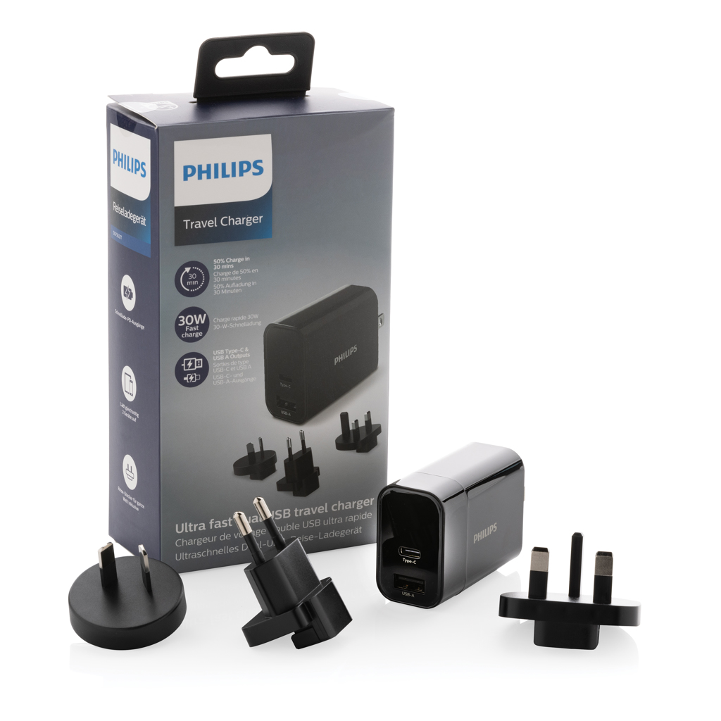 Miniature 8 pour Chargeur USB de Voyage Philips, USB 30W Ultra Rapide