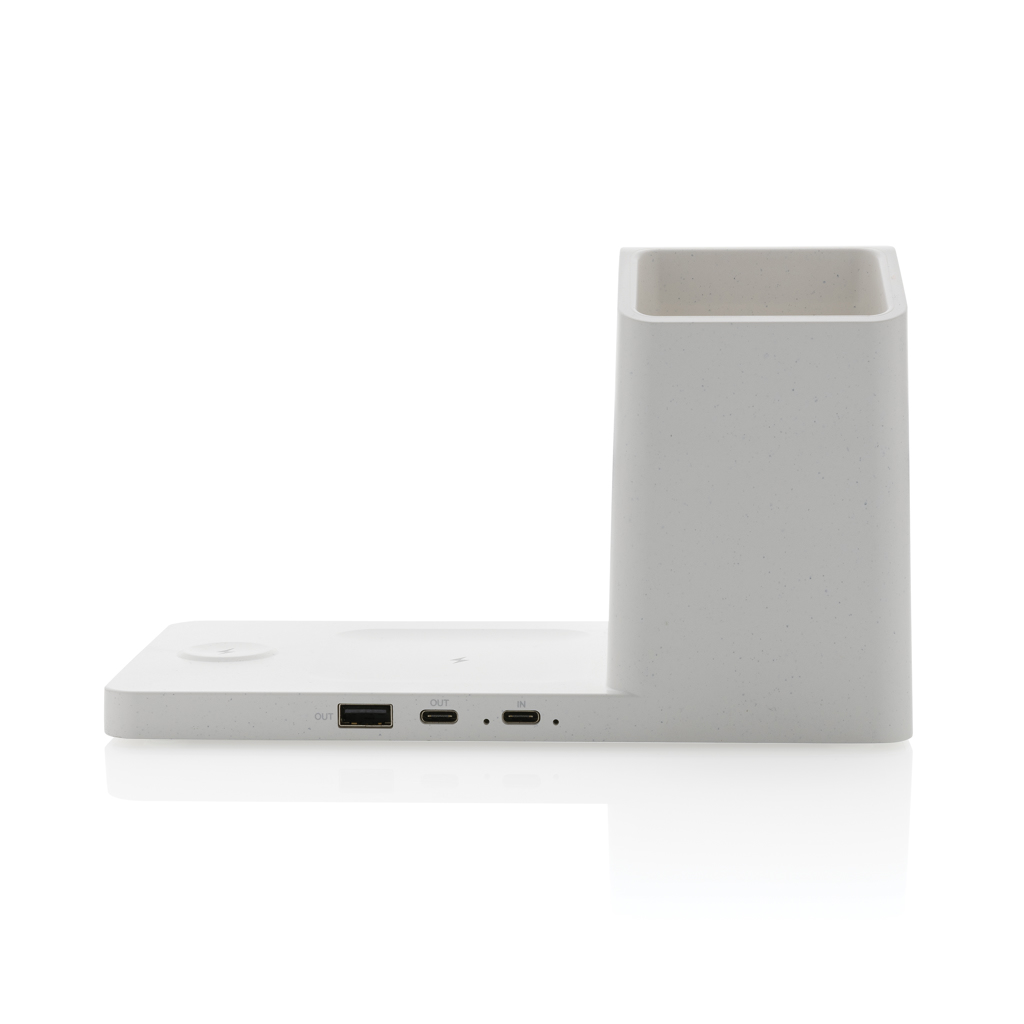 Miniature 6 pour Chargeur 15W Ontario 3 en 1 plastique recyclé RCS et bambou