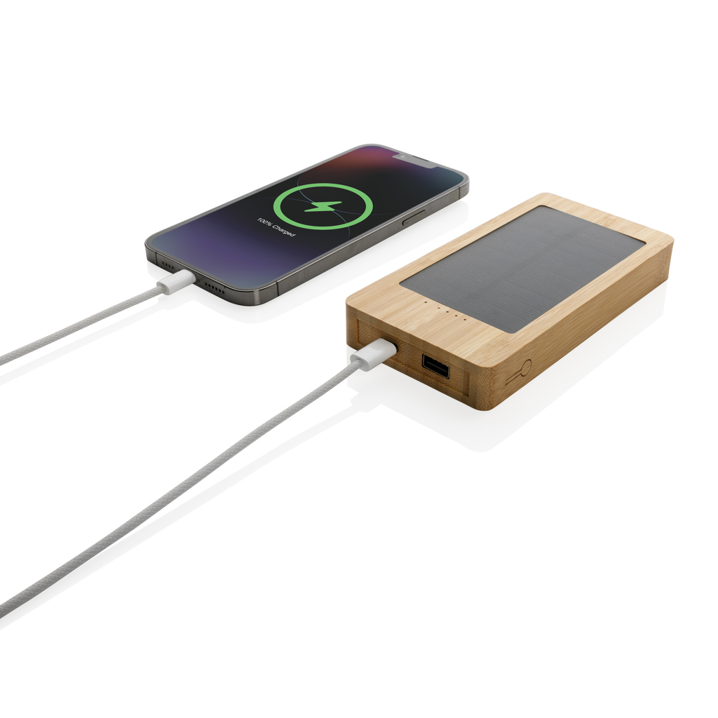 Miniature 3 pour Batterie de secours solaire 10.000mAh en bambou Sunwick