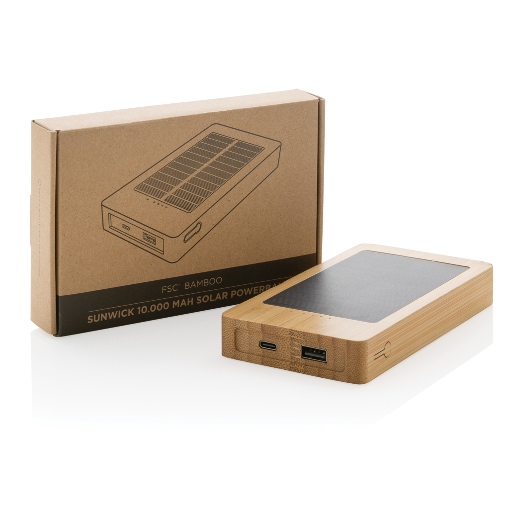 Miniature 13 pour Batterie de secours solaire 10.000mAh en bambou Sunwick