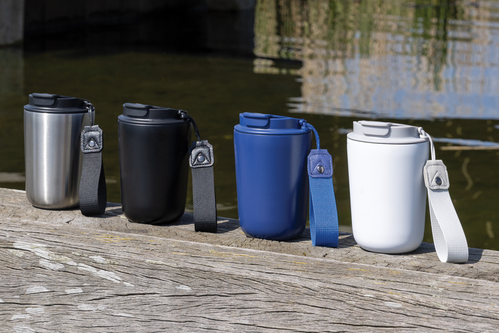 Miniature 10 pour Mug iso en acier inoxydable recyclé RCS avec lanière Cuppa