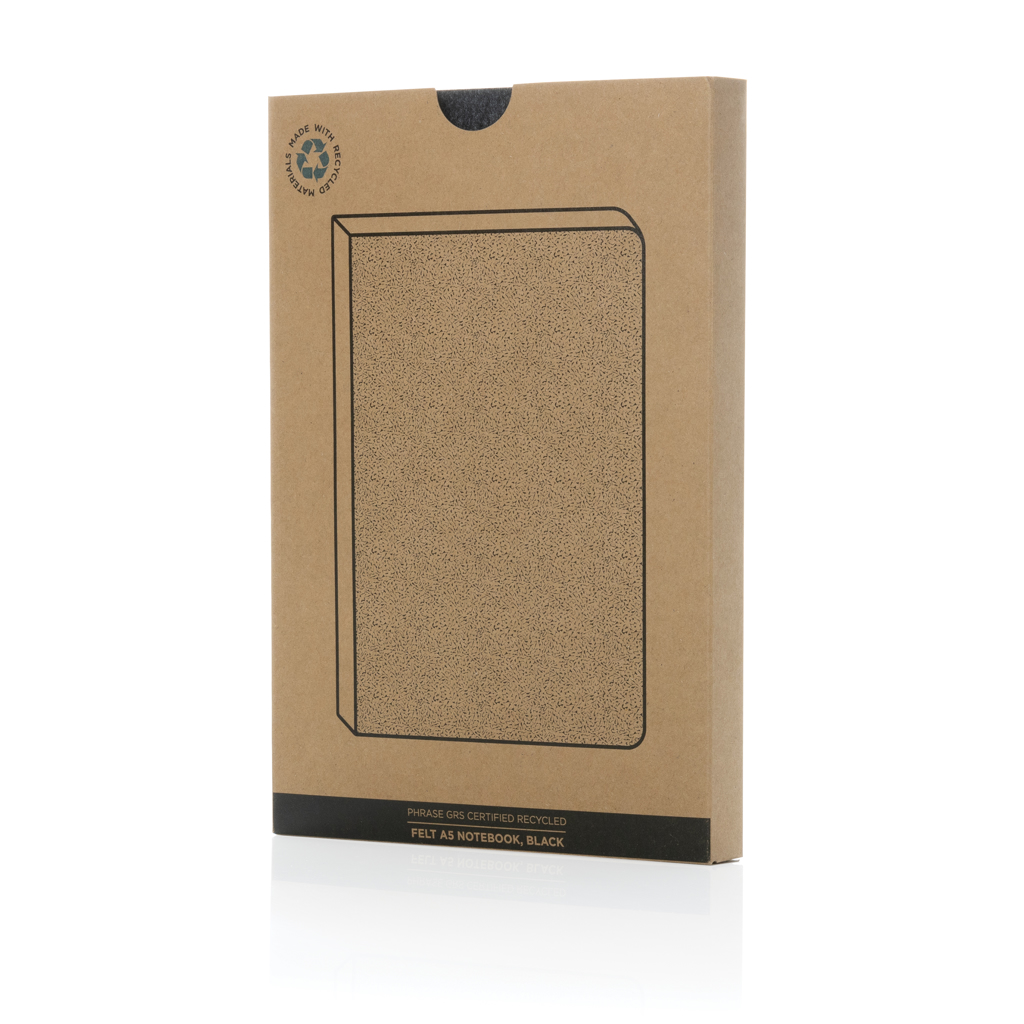 Miniature 9 pour Cahier A5 en feutre recyclé certifié GRS Phrase