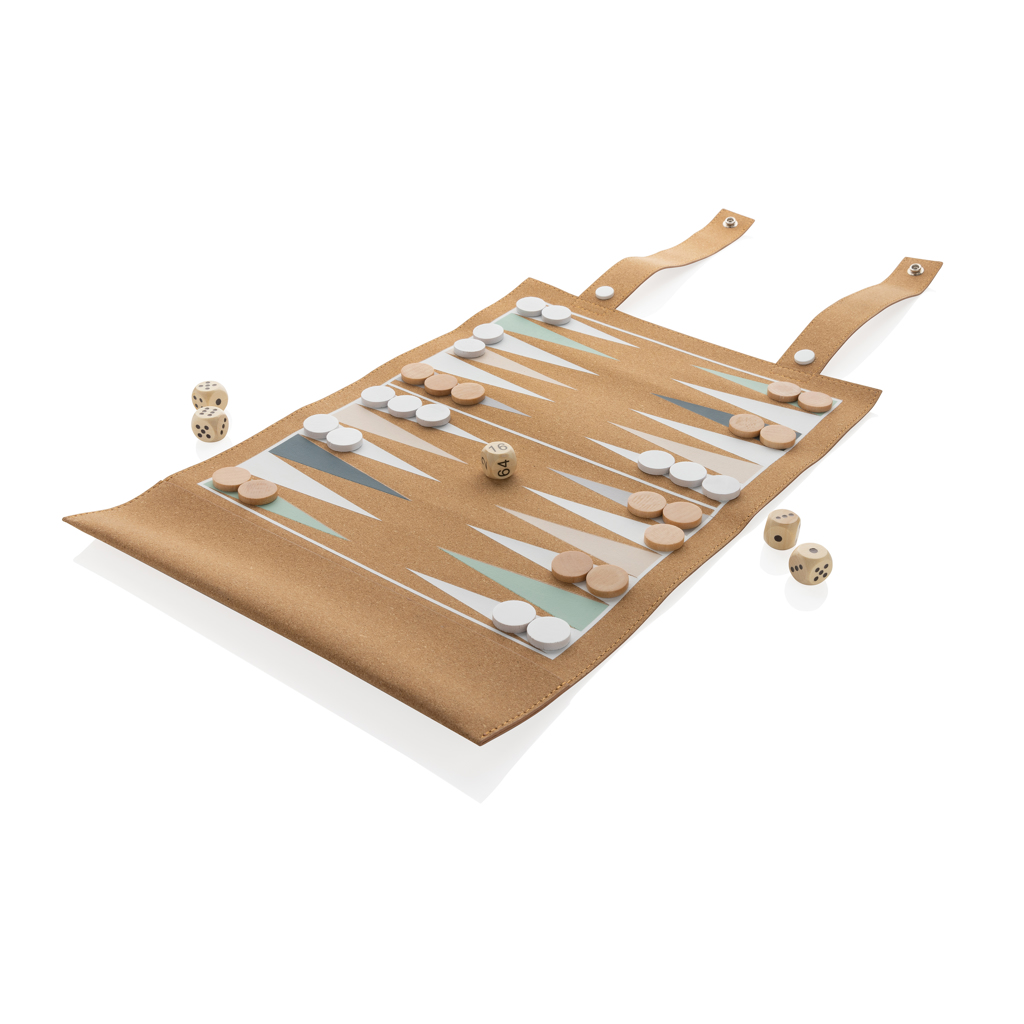 Miniature 2 pour Jeu de backgammon et de dames en liège Britton