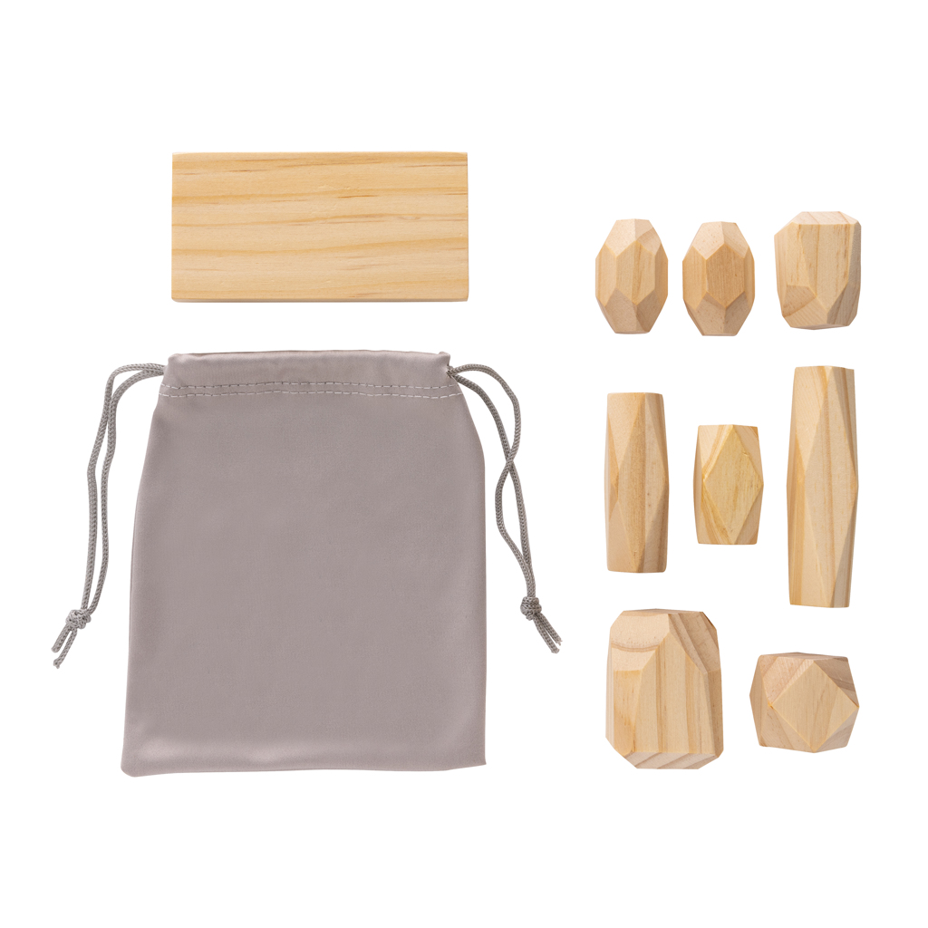 Miniature 4 pour Pierres d'équilibre en bois dans une pochette Ukiyo Crios