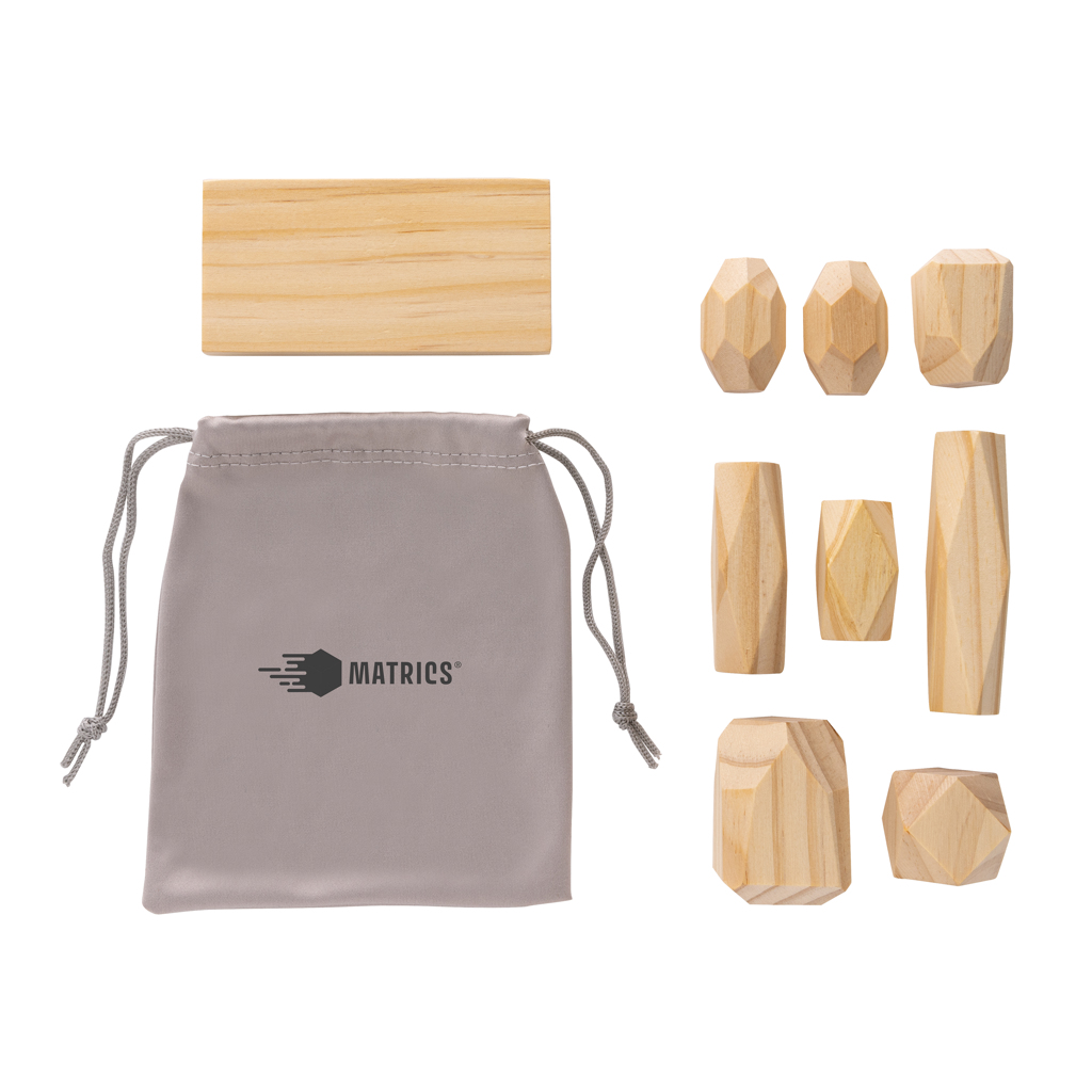 Miniature 6 pour Pierres d'équilibre en bois dans une pochette Ukiyo Crios
