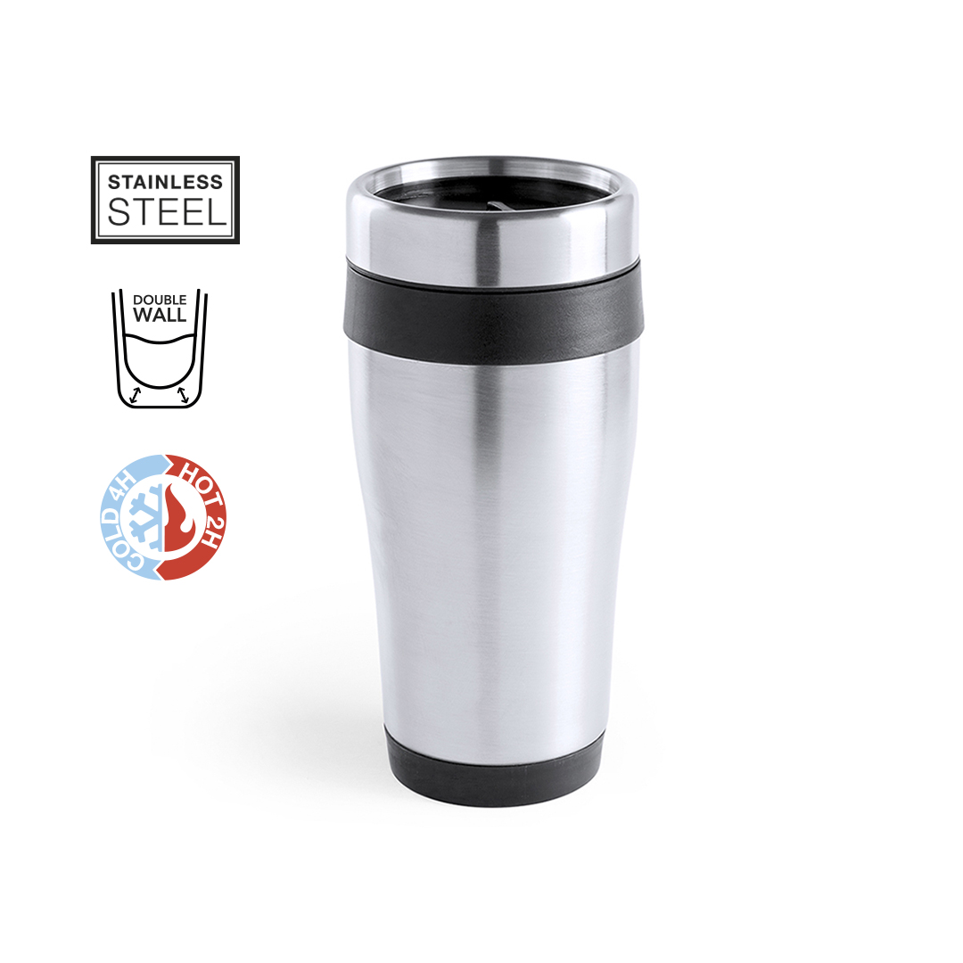 THERMOS Soft touch travel mug isotherme - 420ml - Rouge - La Poste