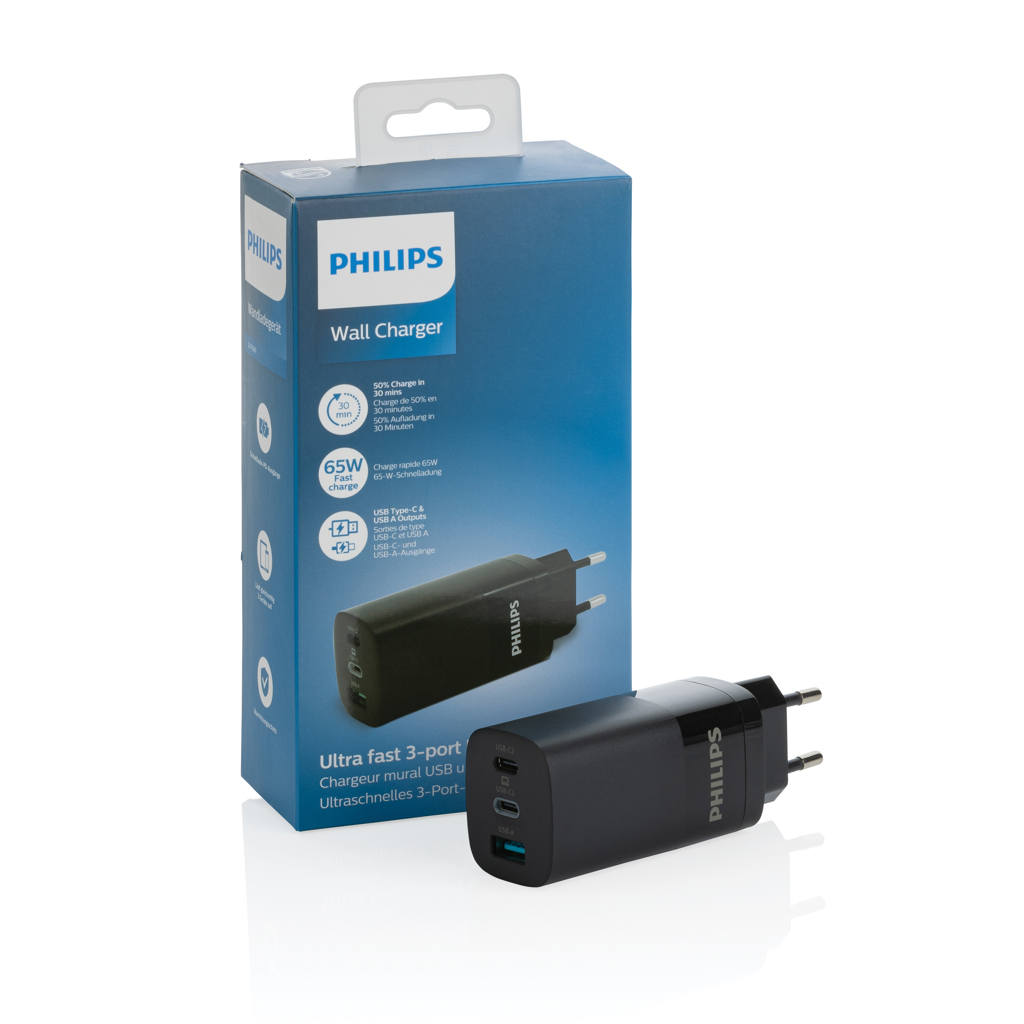Miniature 8 pour Chargeur mural USB 3 ports PD ultra-rapide Philips 65 W
