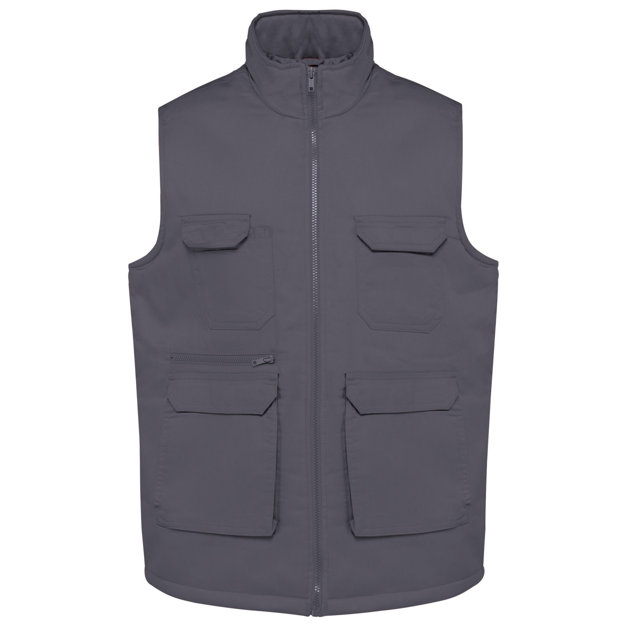 Miniature 20 pour Gilet polycoton multipoches rembourré unisexe
