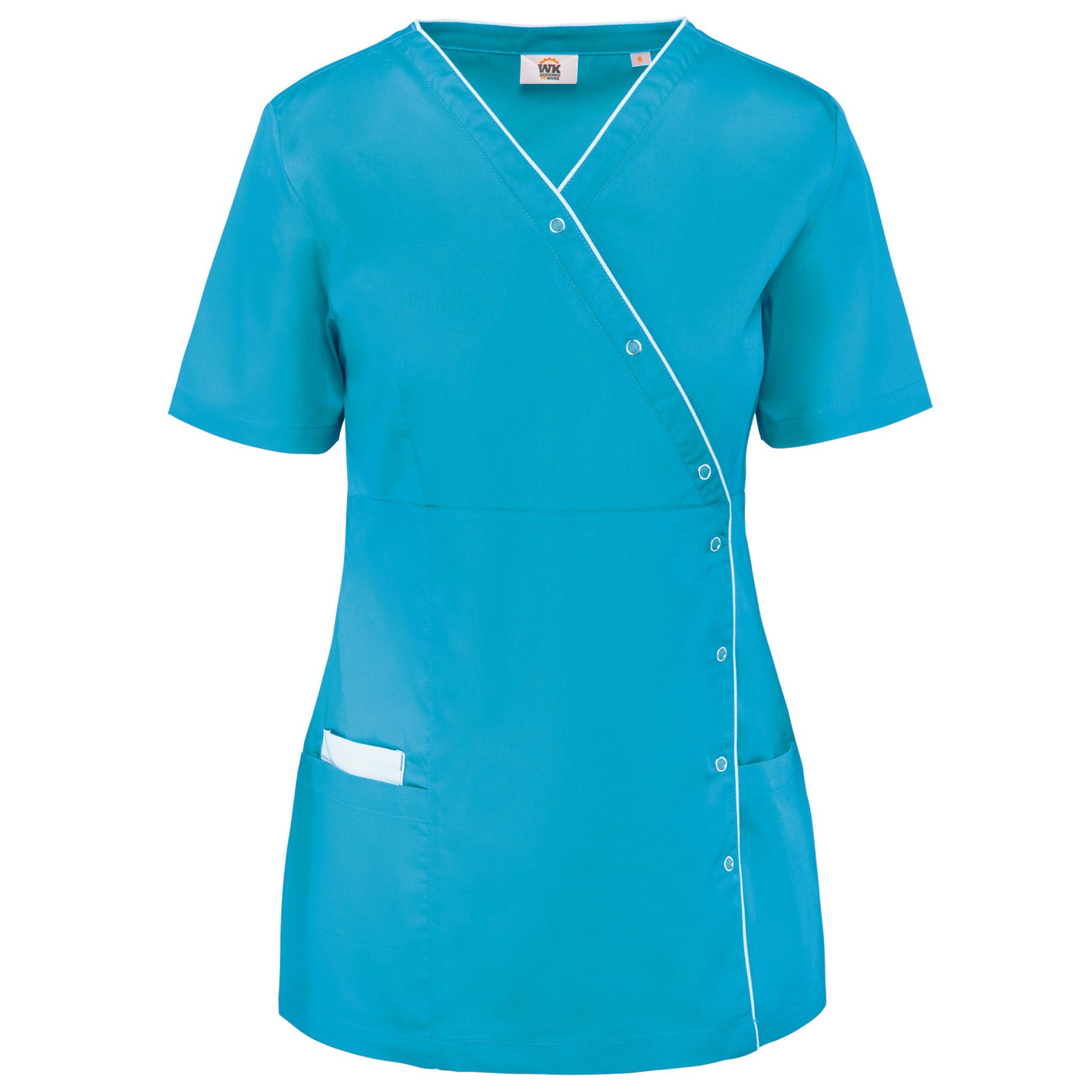 Miniature 15 pour Blouse polycoton avec boutons-pression femme