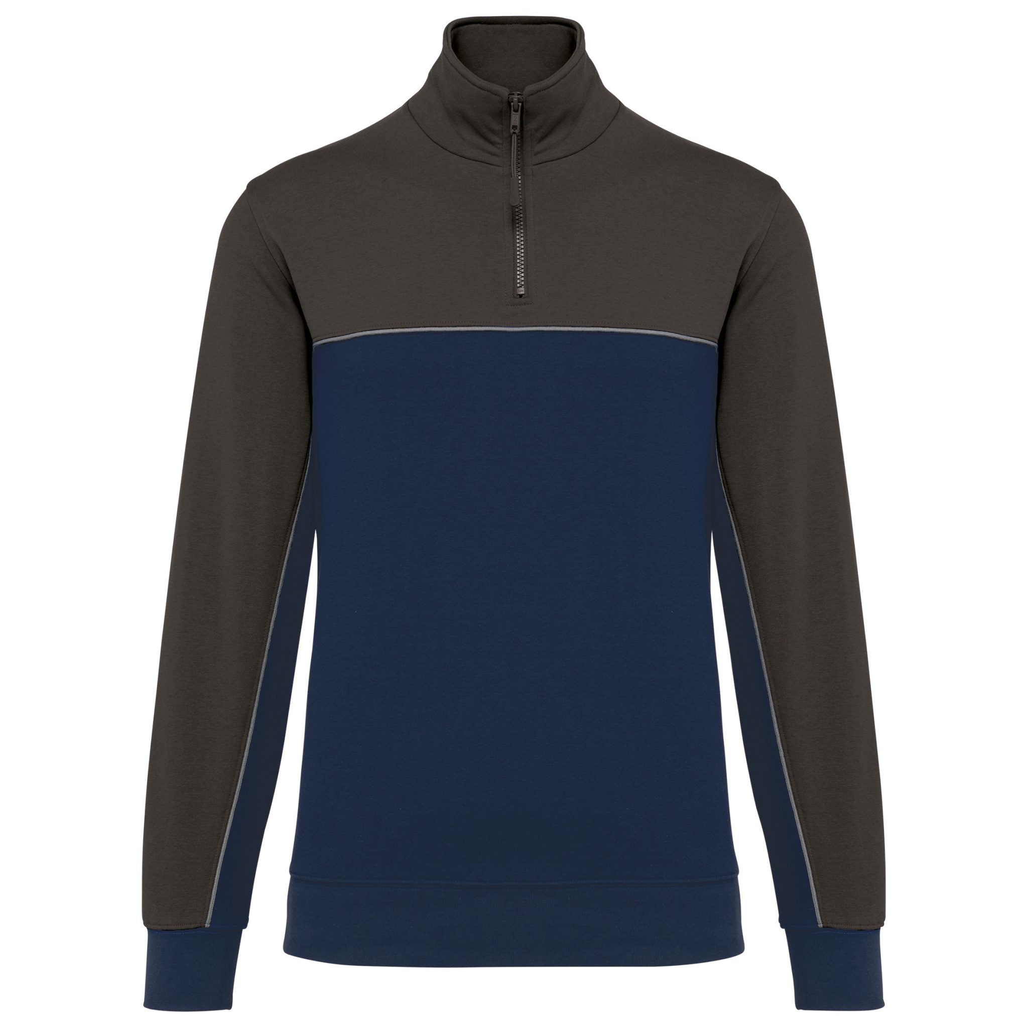 Miniature 19 pour Sweat-shirt écoresponsable col zippé unisexe