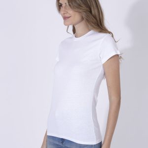Visuel T-Shirt Femme Blanc "keya" Zazufojo - personnalisable