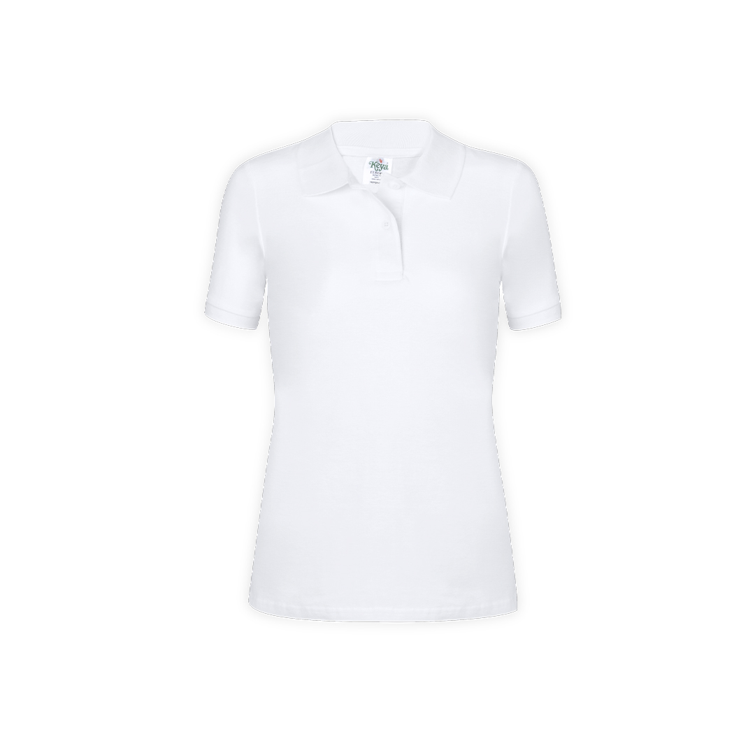 Miniature 1 pour Polo Femme Blanc "keya" Faxeqi - personnalisable