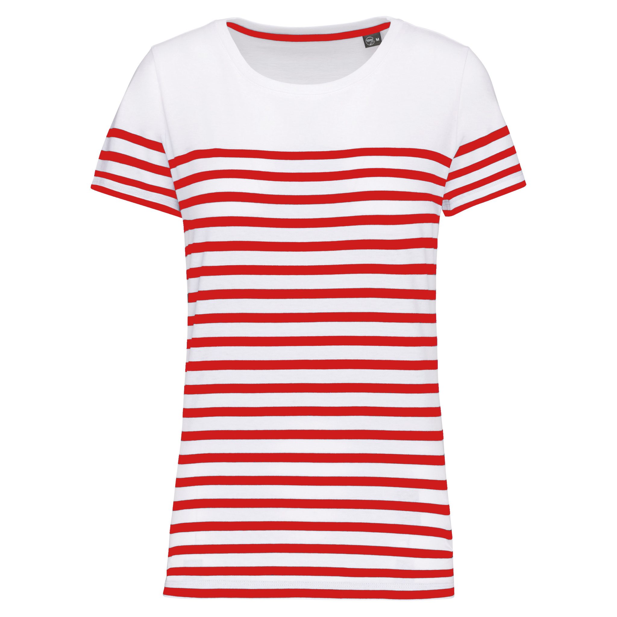 Miniature 15 pour T-shirt marin col rond Bio femme