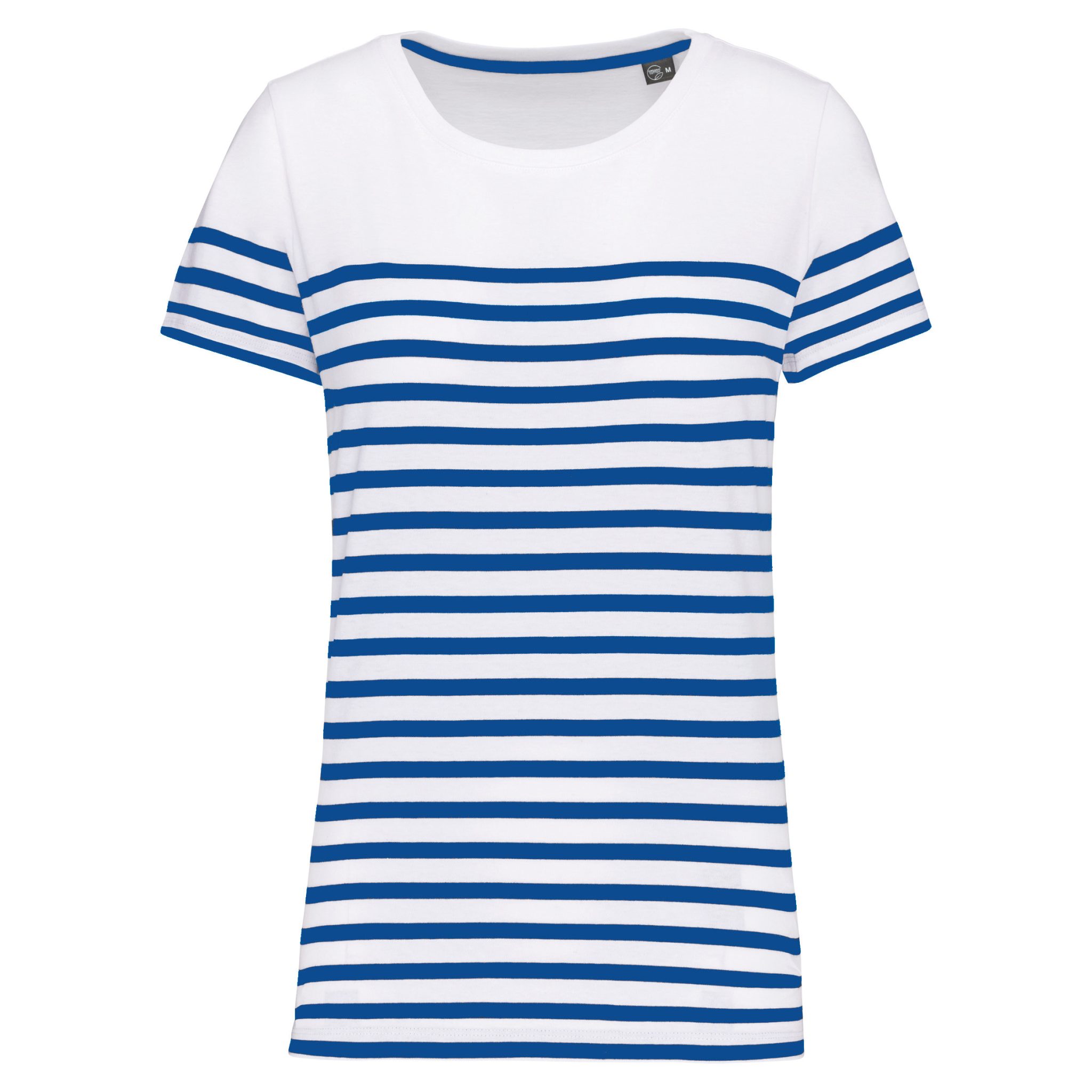 Miniature 16 pour T-shirt marin col rond Bio femme